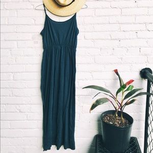 Dark Teal Jersey Maxi Dress
